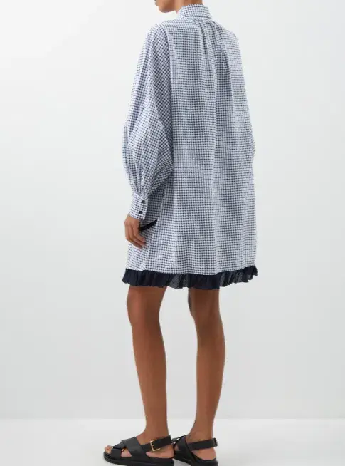 Lee Mathews Olive Mini Shirt Dress Print Size 16 for rent on The Volte - main image