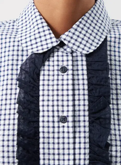 Lee Mathews Olive Mini Shirt Dress Print Size 16 for rent on The Volte - main image