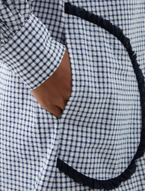 Lee Mathews Olive Mini Shirt Dress Print Size 16 for rent on The Volte - main image