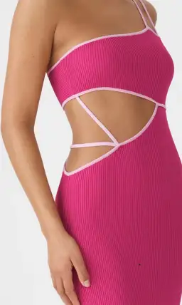 San Sloane Nathalya Midi Dress Pink Size Small/Au 8 for rent on The Volte - image 2