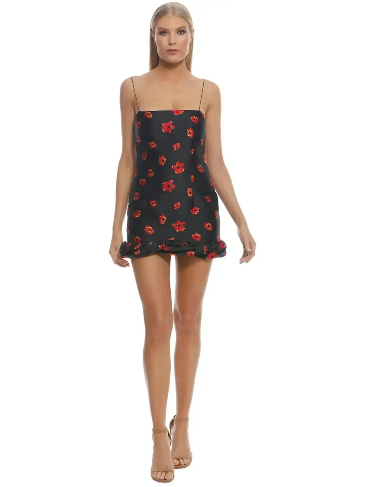 Bec & Bridge Coco Cabana Mini Dress Black/Floral Size AU 6 - Image 1