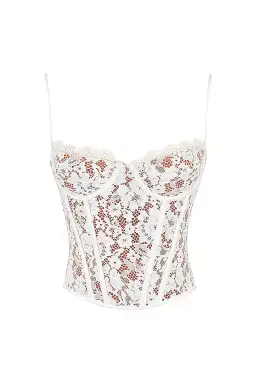 House of CB Mila Lace Underwire Corset Ivory Size Small / Au 8 for rent on The Volte - image 2