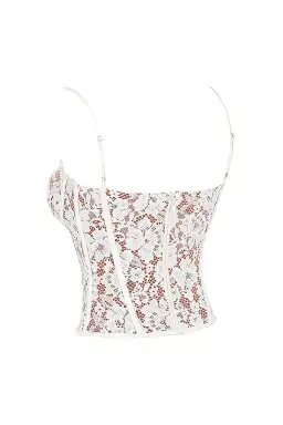 House of CB Mila Lace Underwire Corset Ivory Size Small / Au 8 for rent on The Volte - image 3