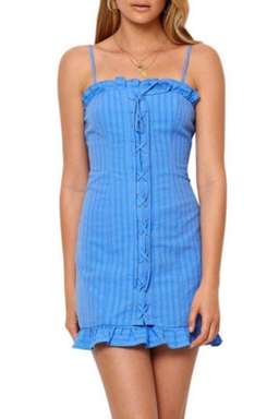 Bec & Bridge Chou Chou Mini Dress Azure Size AU 8 for rent on The Volte - image 1