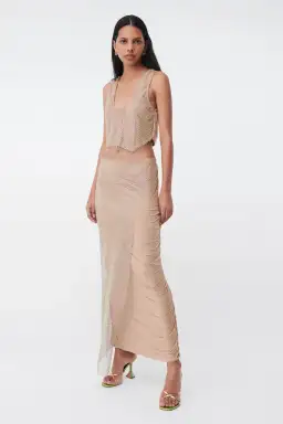 Suboo Dali Asymmetric Set (Top & Skirt) Nude Size XS / AU 6 for rent on The Volte - image 2