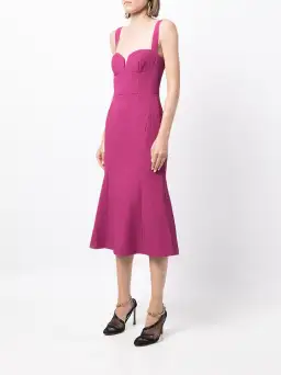 Rebecca Vallance Diana Midi Dress Grape Size 8 for rent on The Volte - image 1