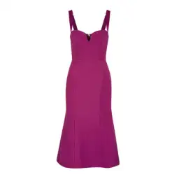 Rebecca Vallance Diana Midi Dress Grape Size 8 for rent on The Volte - image 3