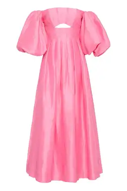 Aje Eugenie Off The Shoulder Midi Dress French Rose Pink Size 10 / M for rent on The Volte - image 6