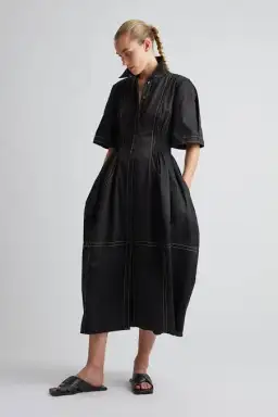 Camilla and Marc Rubin Contrast Stitch Dress Black Size 6 for rent on The Volte - image 2