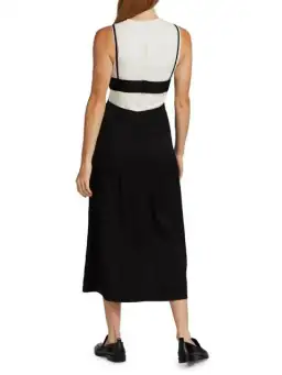 Proenza Schouler White Label Jacquard Layered Dress Black/White Size 8 for rent on The Volte - image 3