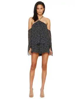 Bec & Bridge Stargazer Playsuit Black Print Size AU 6