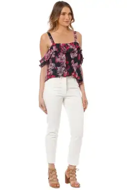 Camilla and Marc Grenadine Top in Floral Size 10 for rent on The Volte - image 2