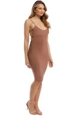Misha Jazlyn Bandage Dress in Bronze in Size 10 for rent on The Volte - image 2