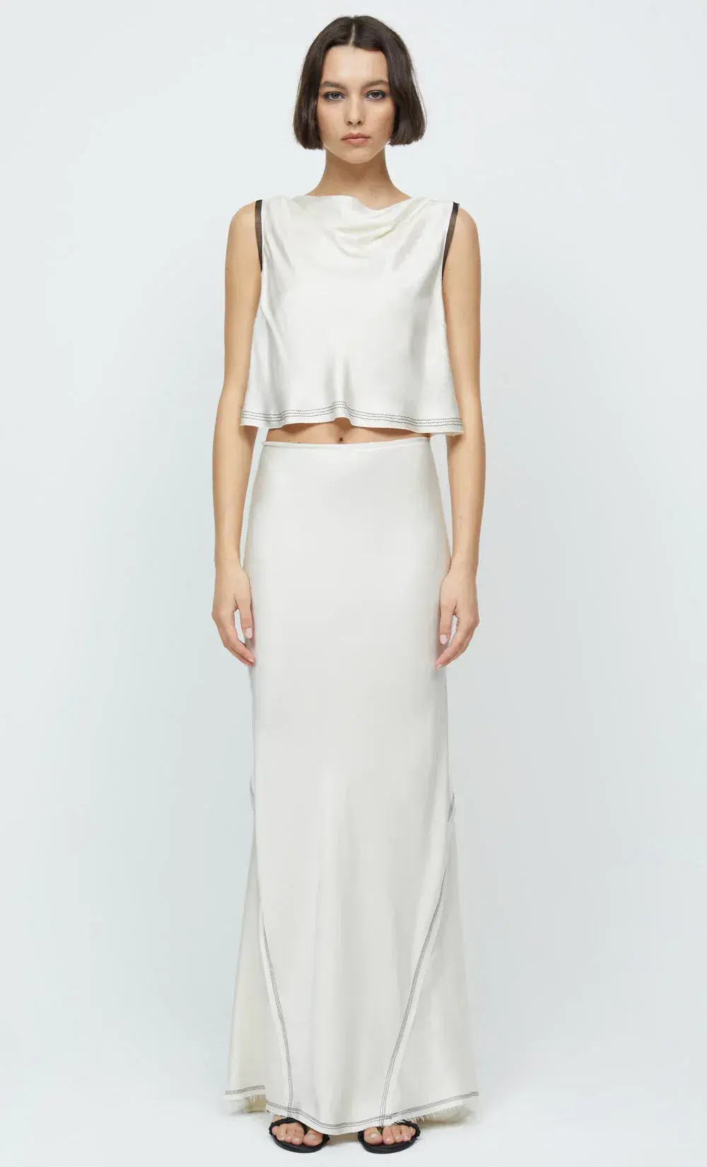 Bec & Bridge Evangeline Top and Maxi Skirt Set White Size 6 for rent on The Volte - main image