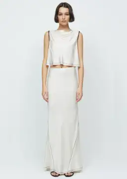 Bec & Bridge Evangeline Top and Maxi Skirt Set White Size 6 for rent on The Volte - image 1