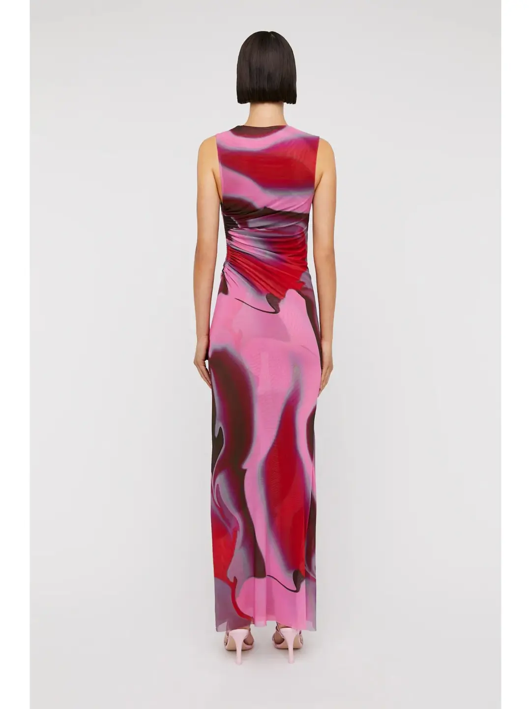 Scanlan Theodore Italian Watercolour Dress Raspberry Size S / AU 8 for rent on The Volte - main image