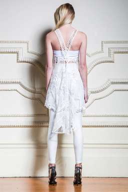 Asilio Diamond in the Rough Dress White 6 for rent on The Volte - image 2