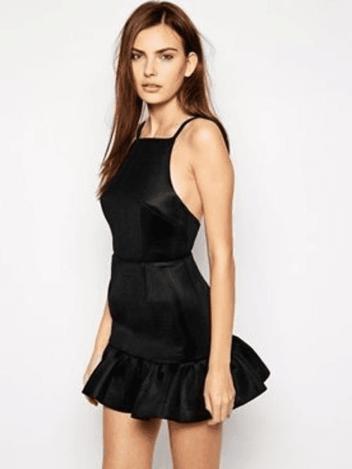 Finders Keepers Mesmerize Mini Dress Black Size 6 for rent on The Volte - main image