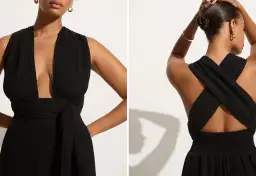 Faithfull The Brand Tropiques Maxi Dress Black Size 12 for rent on The Volte - image 5