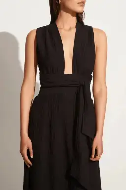 Faithfull The Brand Tropiques Maxi Dress Black Size 12 for rent on The Volte - image 4