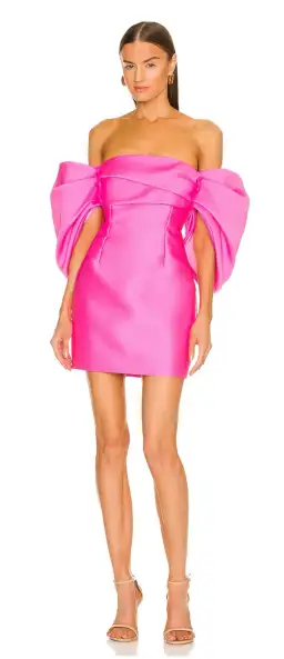 Solace London Elina Mini Dress Pink Size AU 10 for rent on The Volte - image 2