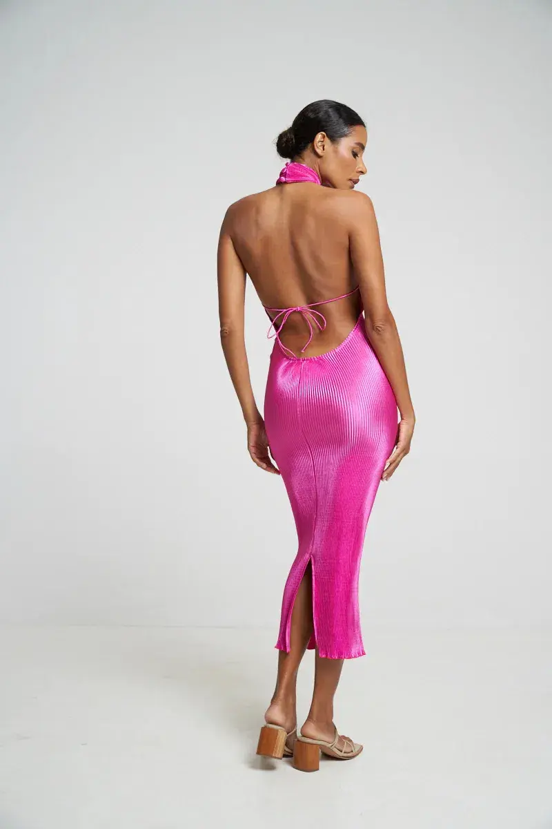 L'Idee Klum Gown Flamingo Pink Size AU 10 for rent on The Volte - main image