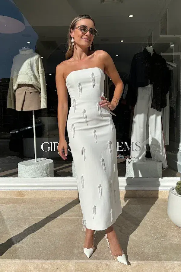 Odd Muse - The Ultimate Muse Embellished Midi Dress - Size M (10) for rent on The Volte - main image