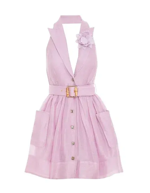 Zimmermann The High Tide Tuxedo Mini in Lilac Size 0/AU 8 for rent on The Volte - main image