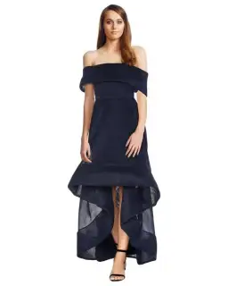 Bronx And Banco Tulip Dress Navy Size 6 for rent on The Volte - image 1