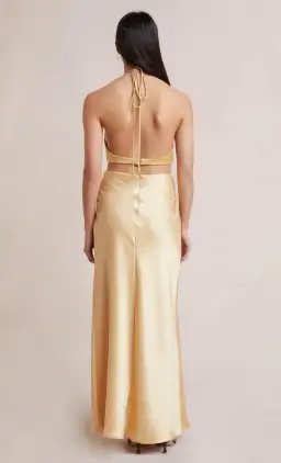Bec & Bridge Carrie Halter Maxi Dress Yellow Size 8 for rent on The Volte - image 3