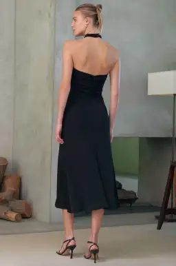 Misha Esperanza Slinky Jersey Midi Dress Black Size 6/XS for rent on The Volte - image 3