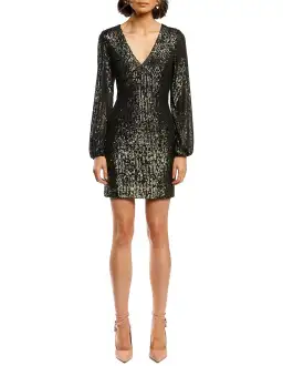 Pasduchas Spangle Sequin Mini Dress in Gunmetal Size 14 for rent on The Volte - image 1