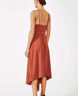 SHONA JOY Voltaire Cocktail Dress | Colour: Rust