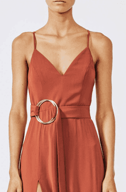 SHONA JOY Voltaire Cocktail Dress | Colour: Rust