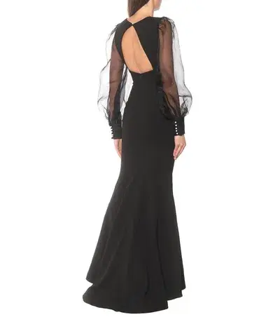 Rebecca Vallance Barbie Cut Out Gown Black Size 10 for rent on The Volte - main image