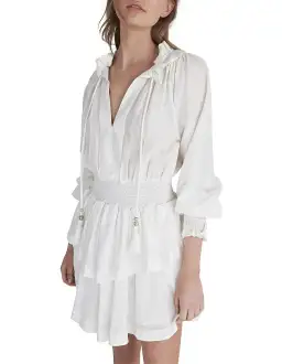 Aje Aegina Mini Dress White Size 10 for rent on The Volte - image 2