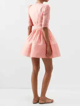 Zimmermann Wonderland Sleeved Mini Dress in Guava Size 1/Au 10 for rent on The Volte - image 2