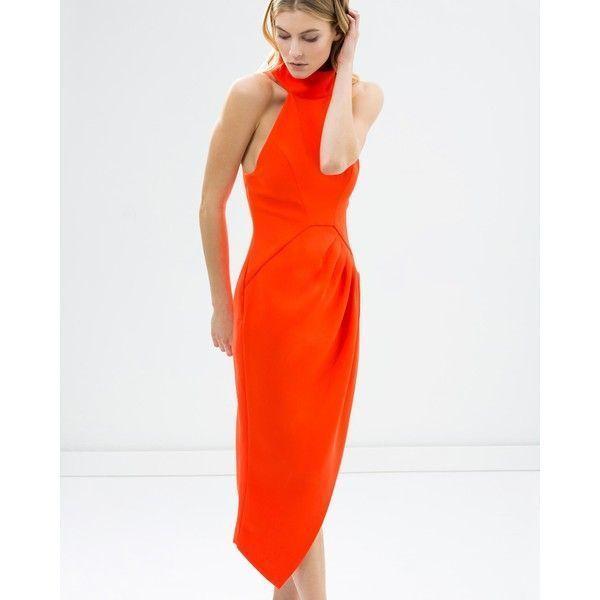 C/MEO Collective Orange Kiss Land Dress for rent on The Volte - main image