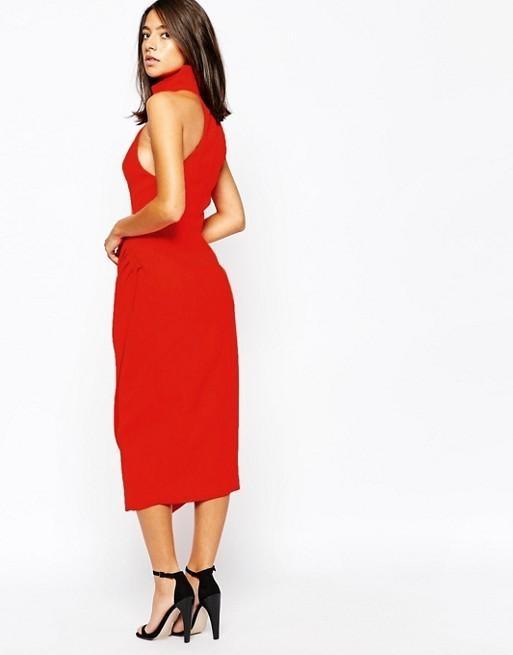 C/MEO Collective Orange Kiss Land Dress for rent on The Volte - main image