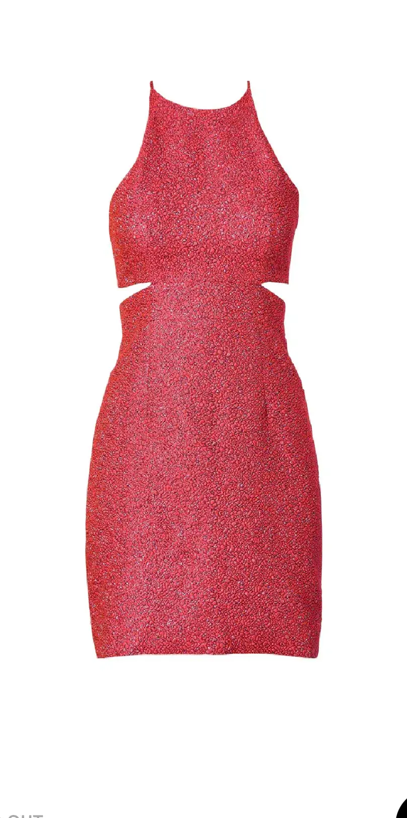 Scanlan Theodore Jacquard Dress Coral Size 10 for rent on The Volte - main image