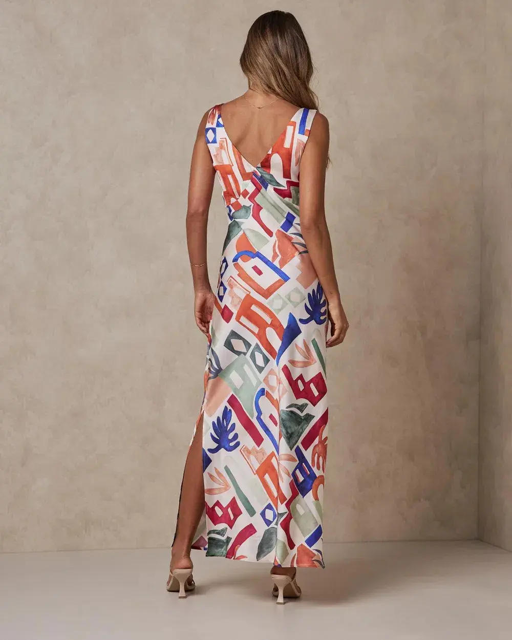 Aere Slip Dress Multi-colored Size AU 16 for rent on The Volte - main image