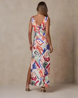 Aere Slip Dress Multi-colored Size AU 16 for rent on The Volte - image 2