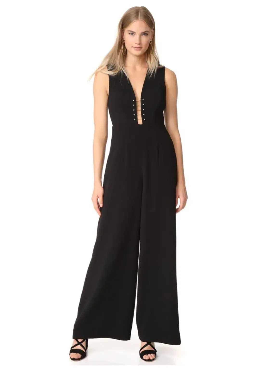 Zimmermann Baton Jumpsuit Black Size AU 6 for rent on The Volte - main image