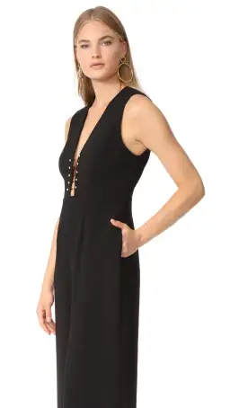 Zimmermann Baton Jumpsuit Black Size AU 6 for rent on The Volte - image 2