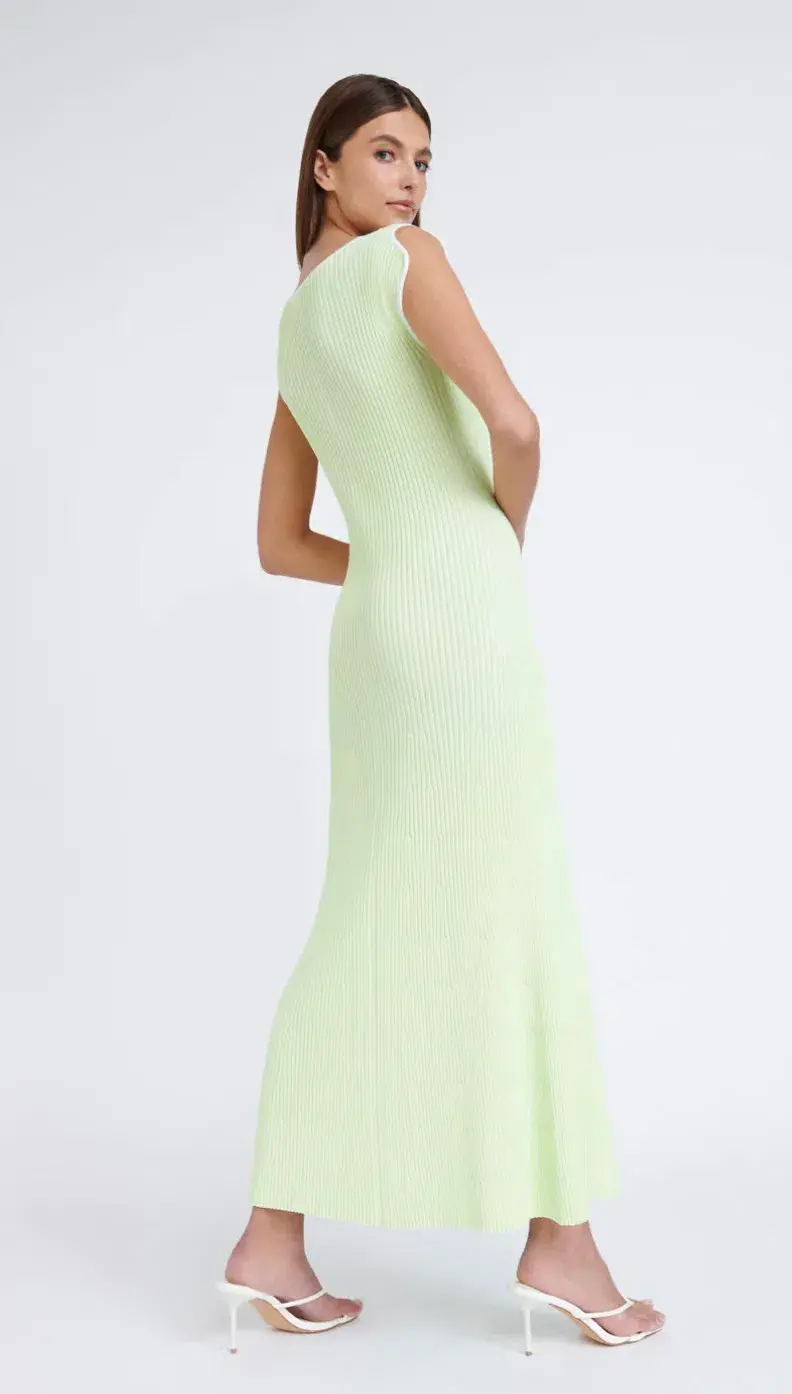 By Johnny Lara Ribbed Knit Dress Mint Size 14 / XL for rent on The Volte - main image
