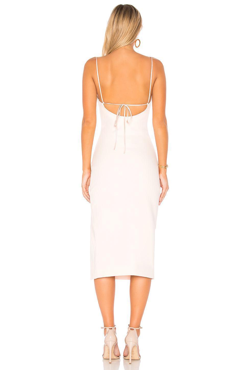 Cinq a Sept Cairen Midi Dress Blush Size 8 for rent on The Volte - main image