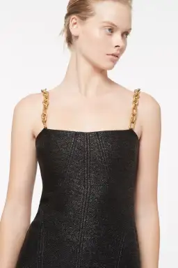 Manning Cartell Neo Classic Mini Dress with Chain Black Size 8 / S for rent on The Volte - image 7