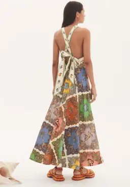Alemais Trippy Troppo Halter Midi Dress Multi Size 12 for rent on The Volte - image 2