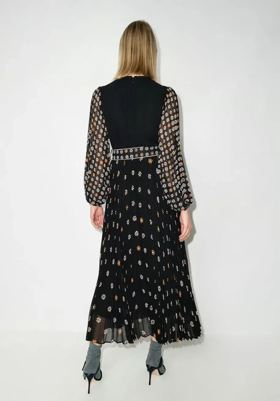 Zimmermann Sunray Long Sleeve Midi Dress Daisy Print Size 1 / Au 10 for rent on The Volte - main image