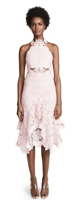 Thurley Waterlily Midi Dress Nude Size 10 for rent on The Volte - image 1